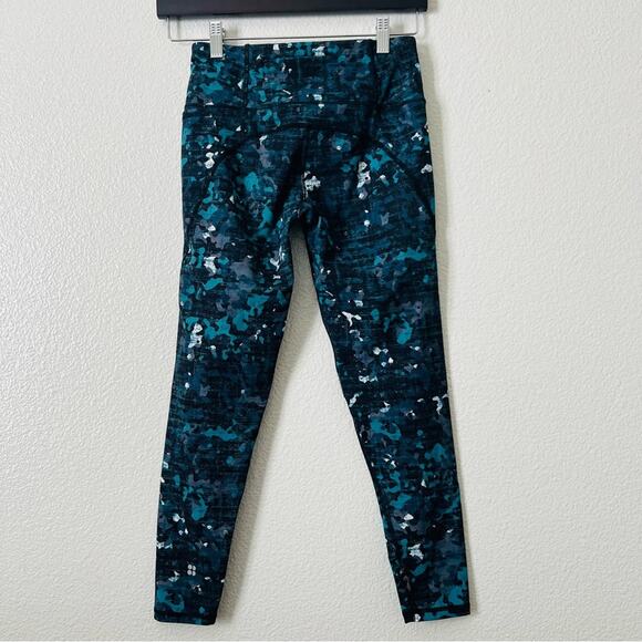 Sweaty Betty The Power 7/8 Leggings Teal Green Black Deep Lake Camo - Picture 4 of 8